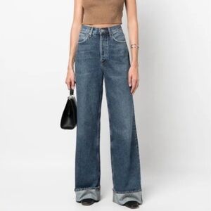Agolde Dame High Rise Wide Leg Jeans